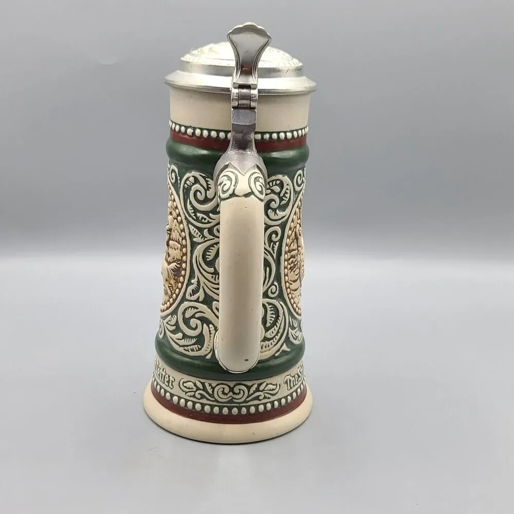 Vintage Avon Beer Stein Mug With Lid 1978 Rainbow Trout English Setter Brazil